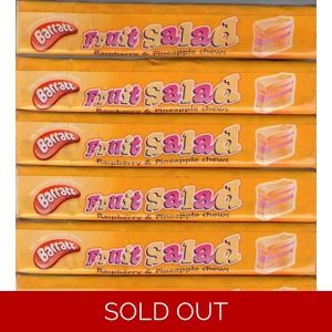 Barratts Fruit Salad Raspberry and Pineapple Chews Stick Packs